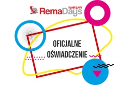 Oświadczenie organizatora targów RemaDays Warsaw 2021